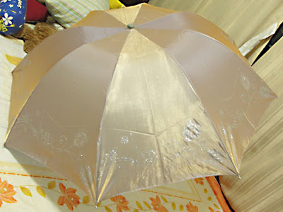 metallic frosted umbrella
