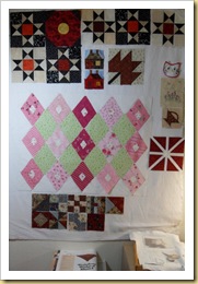 On my design wall Jan 2012