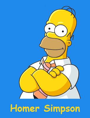 homer simpson, the simpsons, animation, cartoon, man, male, smile, over weight, fat, balding, white shirt, icon