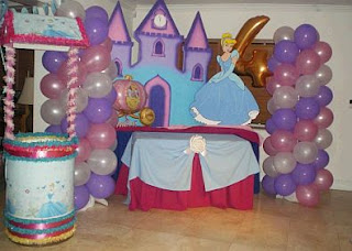 Cinderella, children parties decoration