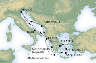 Map Courtesy of MSC Cruises
