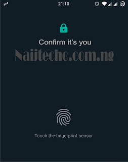 Whatsapp Biometric Authentication