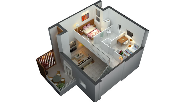 small house with loft bedroom plans