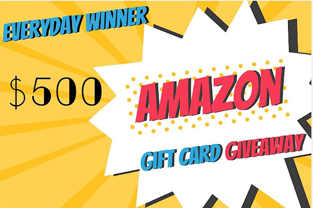 Get a $500 Amazon Gift Card Giveaway  Everyday Winner