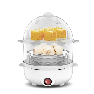 Double Layers Electric Egg Cooker For Quick Cooking Egg Steamer