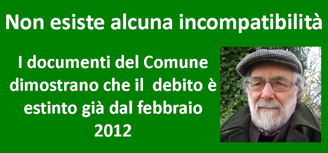 I documenti provano che il mio debito con il comune è stato  già pagato nel 2012