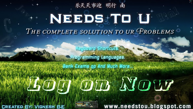 Needs To u
