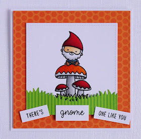 Cute handmade gnome pun card (using Home sweet gnome by Sunny Studio)