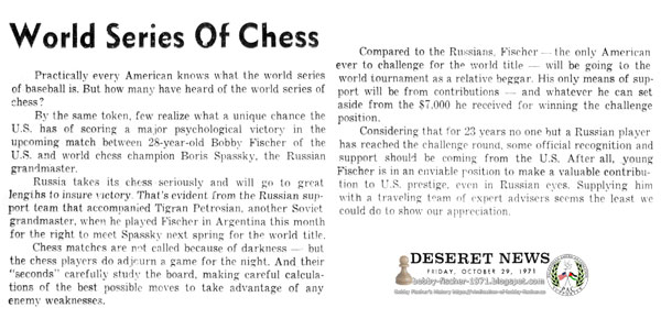 World Series Of Chess