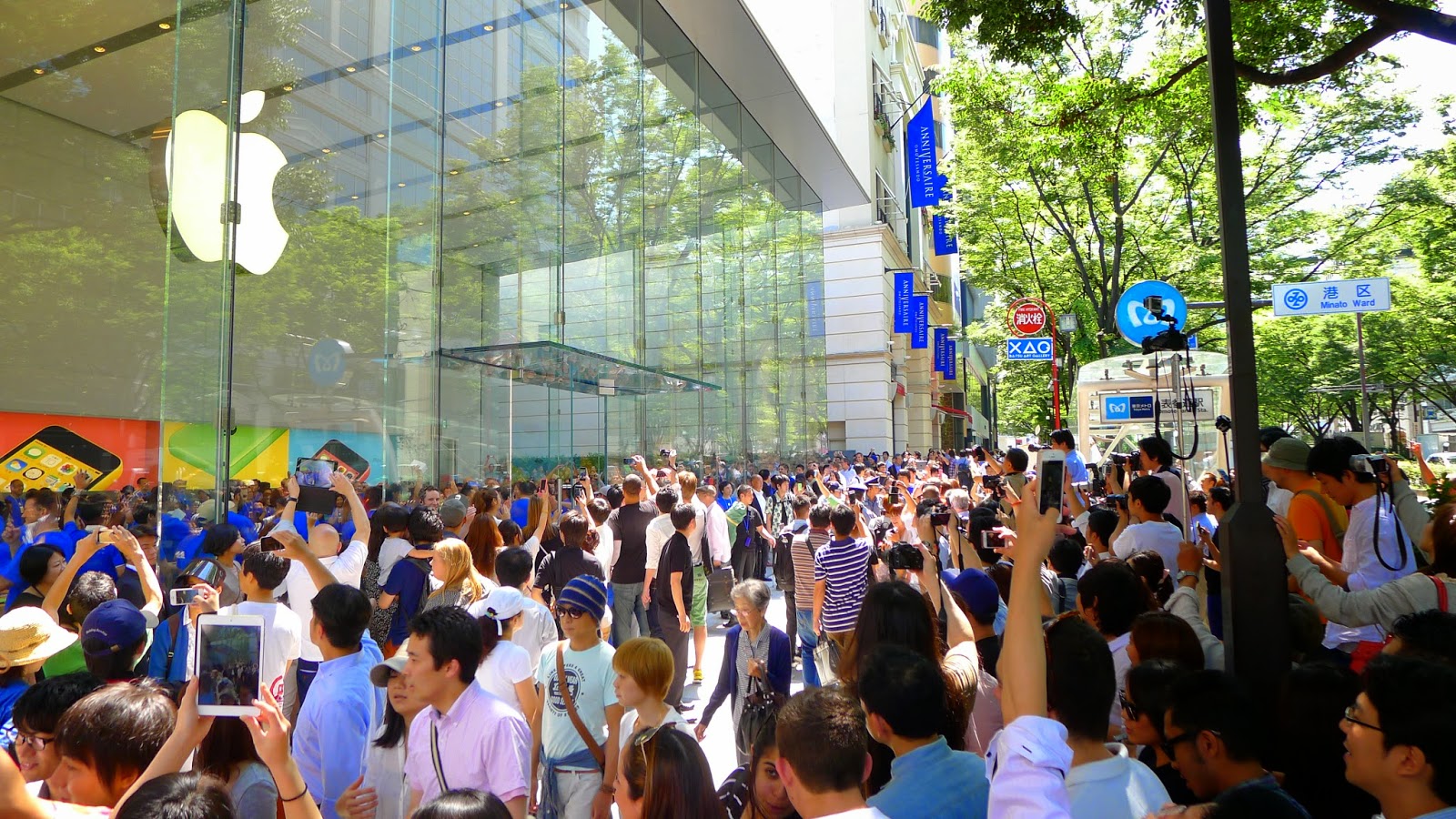 Iphone6の行列 東京はapple Store 渋谷が穴場になるのか ふーてんのipad