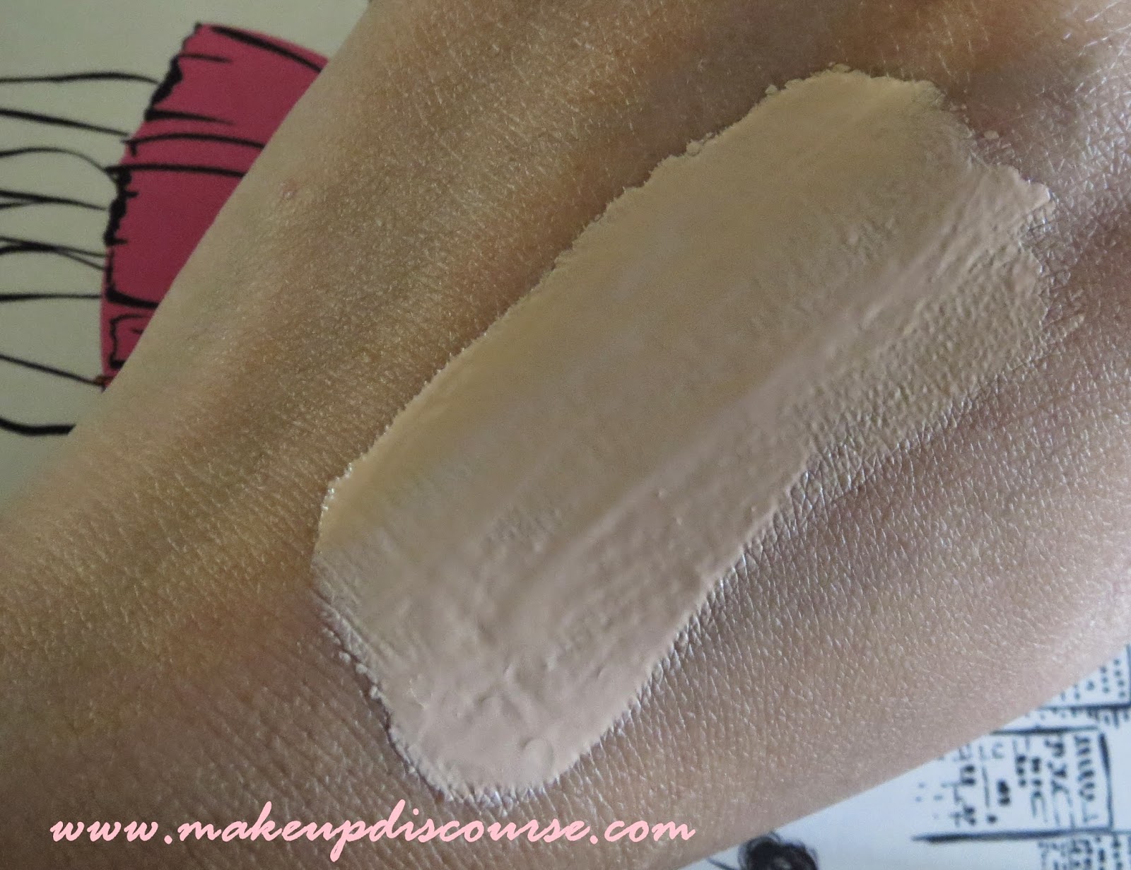 Bourjois 123 Perfect Foundation in 56 Beige Rose Swatch Review