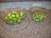 chopped green tomatoes