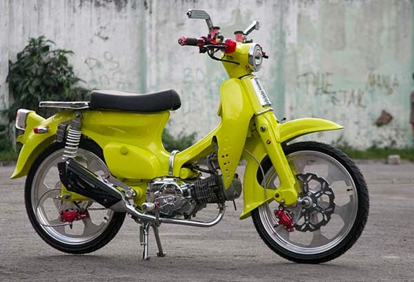 Gambar Modifikasi Honda C70 Retro Paling Modis 