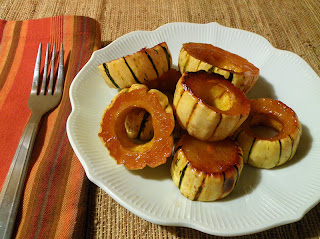 Individual Plate of Maple Glazed Delicata