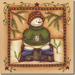 ChristmasSnowmanandcupofhotchocolat