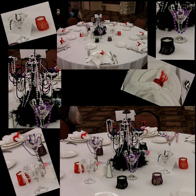 EventsDEE-signed 1920's CADV Brunch Table centerpiece event planning party planning