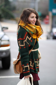 Doree Desberg vintage wrap sweater fremont vintage mall seattle street style fashion it's my darlin'