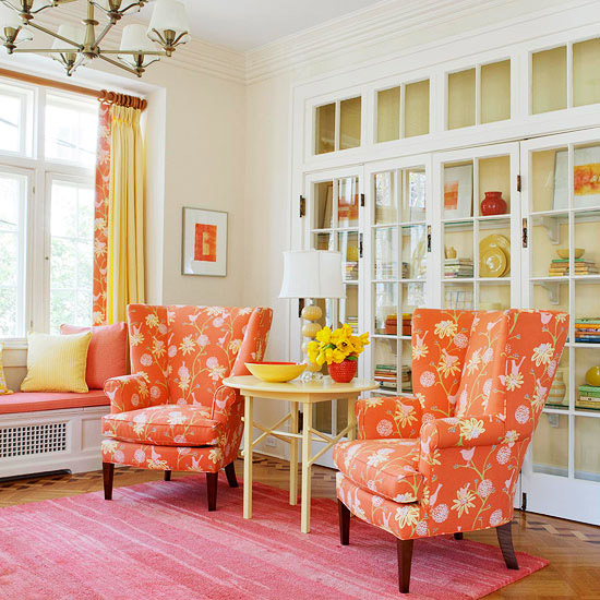 Decorating with Pink Orange {Inspired by Beauty 