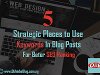 5 Strategic Places To Use Keyword In Posts For Better SEO Ranking