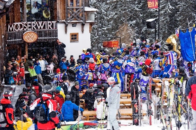 ST ANTON, AUSTRIA - One of the best places for skiing 