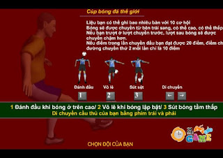 Chơi game cơ hội ghi bàn hay nhất