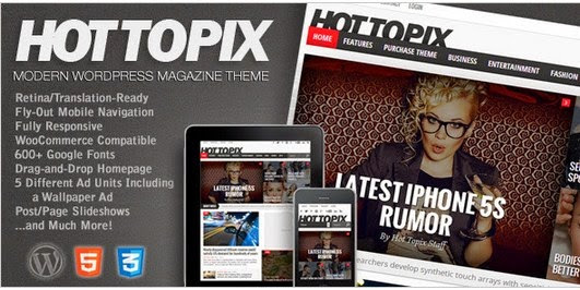 Hot Topix v2.1 - Modern Wordpress Magazine Theme  free download