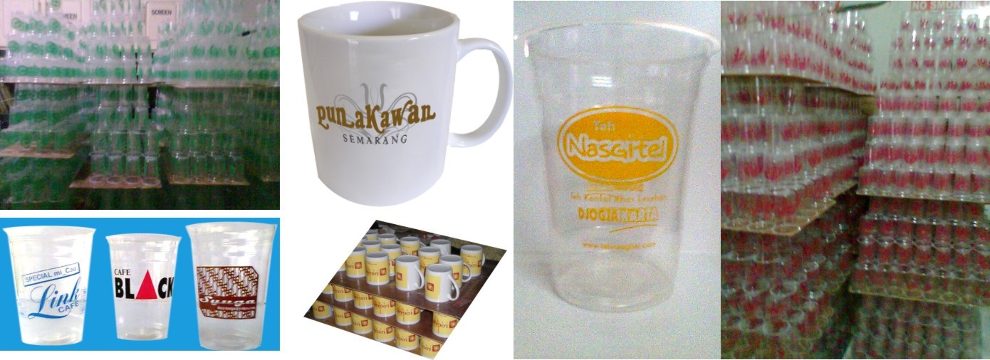 SABLON GELAS PLASTIK/PAPER CUP/BELING/MUG