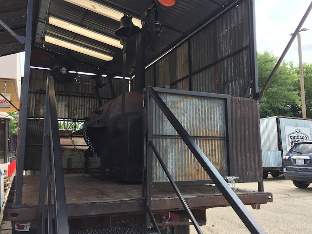 Smoker outside of Chicago Culinary Kitchen