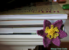 Knitted flower