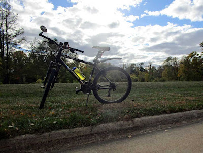 Bike by north end of trail