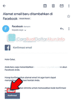 cara menghapus email di fb lite