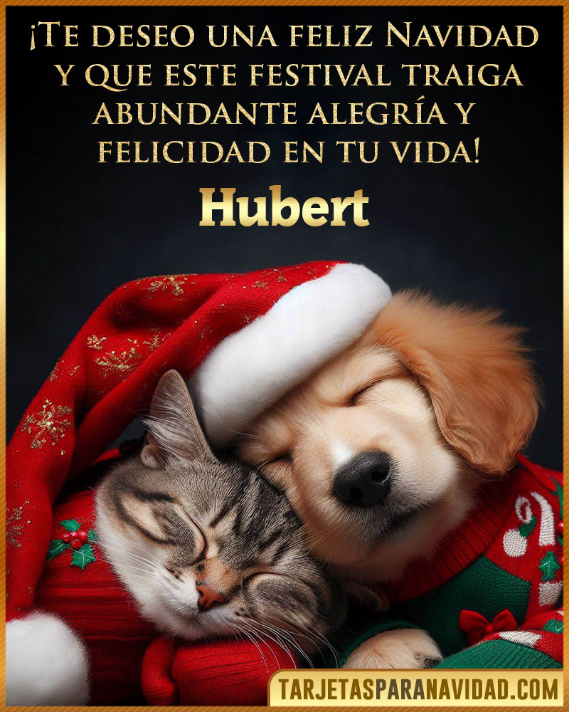 Postales de navidad para Hubert