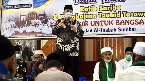 Momentum Maulid Nabi, Nasrul Abit Minta Anak Muda Sumbar Rajin Datangi Masjid