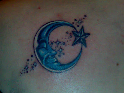 estrella luna plantilla sole tatuaje. foto tatuaje luna. Tatuajes y Punto: LUNA Y ESTRELLA