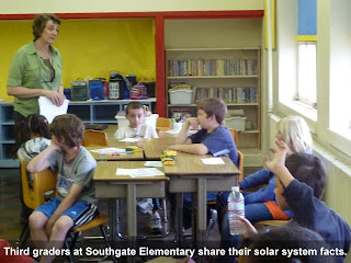 Third graders at Southgate Elementary share their solar system facts.