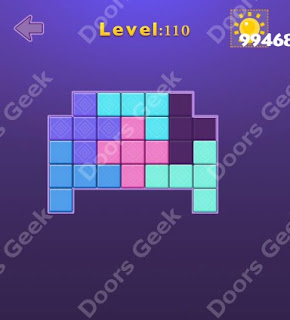 Cheats, Solutions, Walkthrough for Move Blocks Easy Level 110