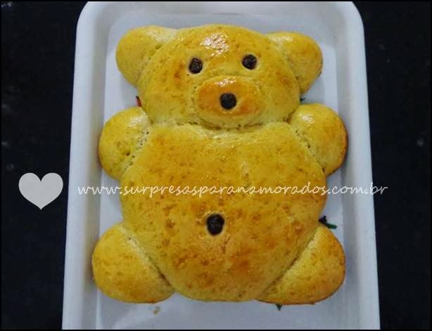 receita pão ursinho