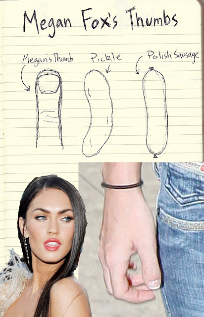 megan fox thumb toes. megan fox thumb toe. megan fox