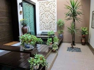 Gambar Desain Taman dalam Rumah Minimalis