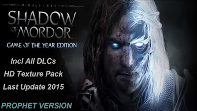 Free Download Game Middle Earth: Shadow of Mordor GOTY Edition Pc Full Version – Prophet Version – HD Texture Pack Addon – Last Update 2015– Incl All DLCs – Multi Links – Direct Link – Torrent Link – Working 100% . 