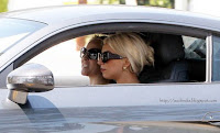 Lady Gaga in her Audi R8 GT