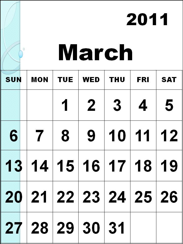 2011 march calendar printable. 2011 march calendar printable.