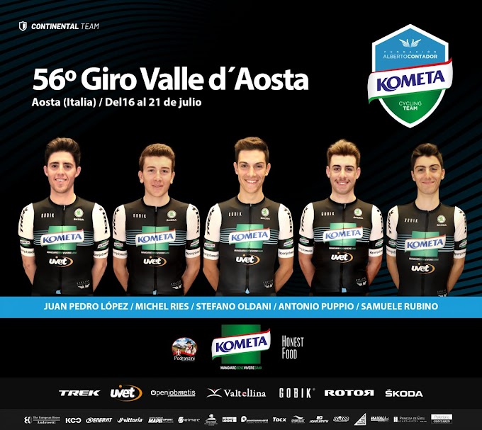 El Kometa Cycling Team a por un objetivo clave el Giro Ciclístico Valle d´Aosta