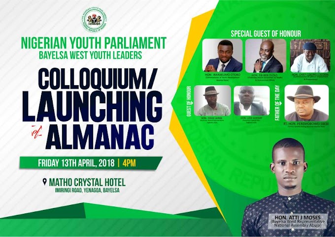 Nigerian Youth Parliament Colloquium to hold in Bayelsa 