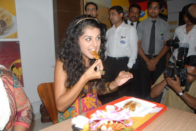 tapsee new at venkys xprs food court unseen pics