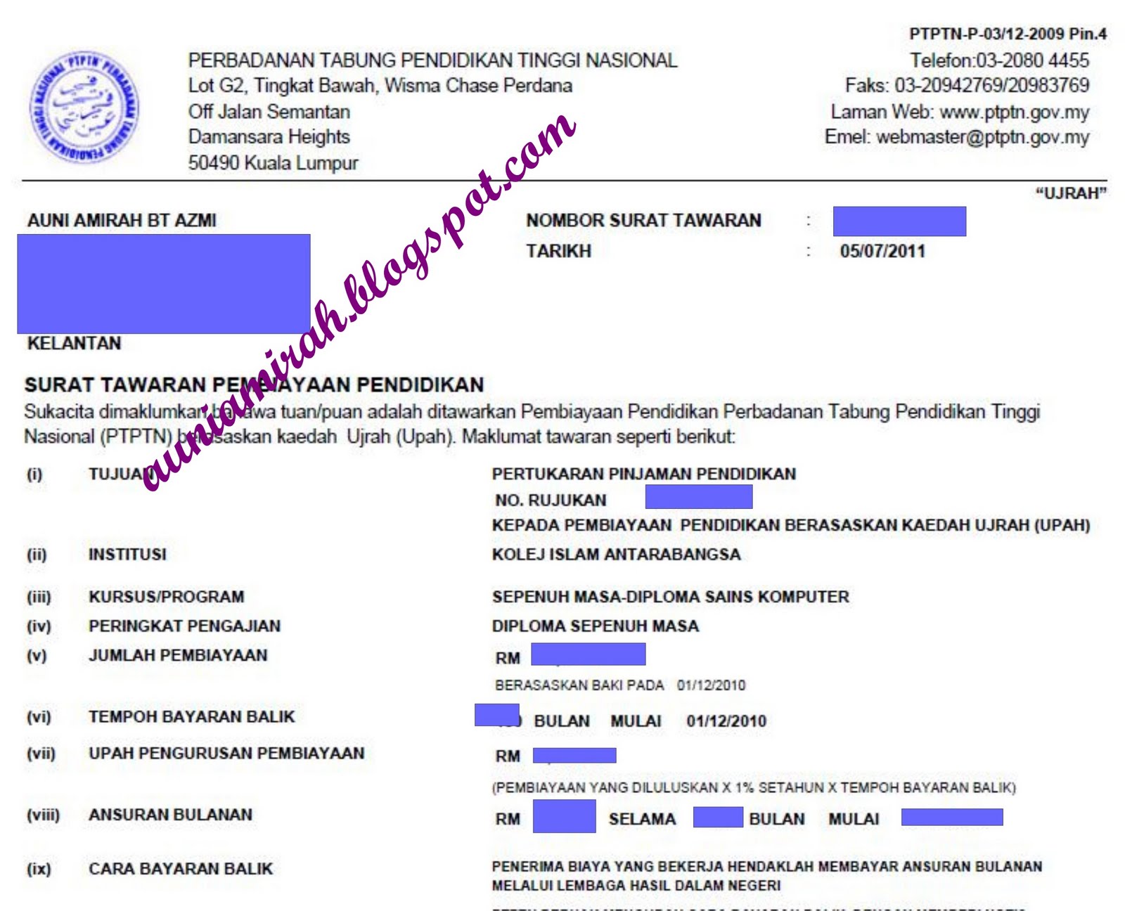 Contoh Surat Rasmi Permohonan Tapak Jualan - FRasmi