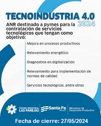 La provincia de Santa Fe extendió el plazo para inscribirse a Tecnoindustria 4.0