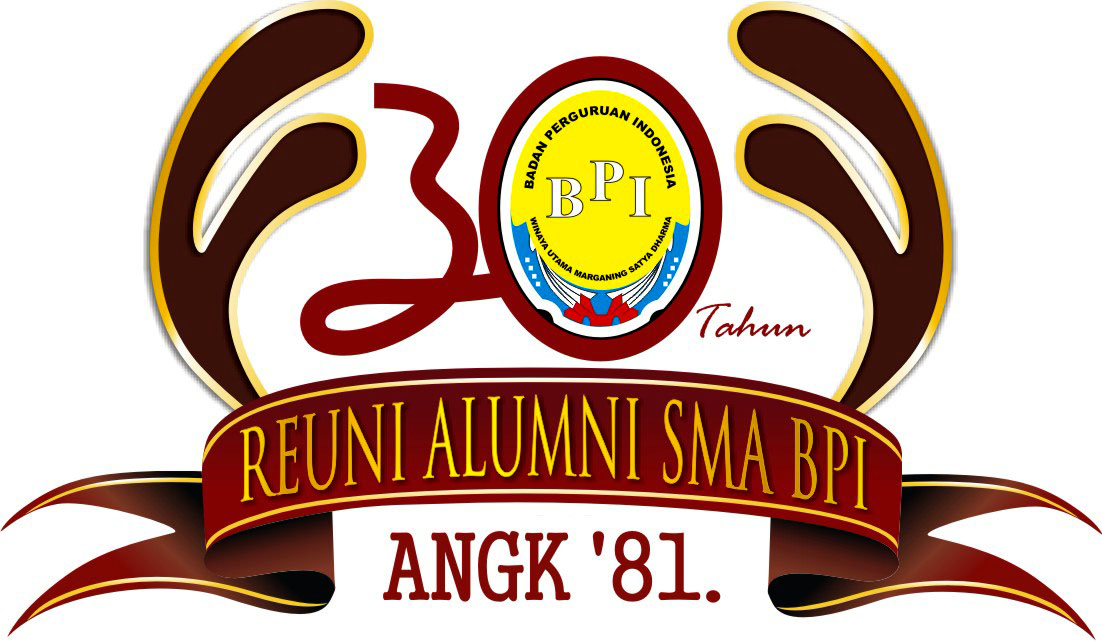 Desain Logo Event Reuni Alumni SMA BPI Angk. 81