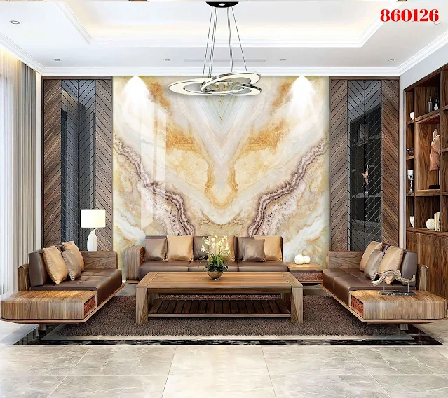 tranh giả ngọc phòng khách thanh lịch