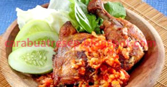 CARA MEMBUAT AYAM PENYET SAMBAL KOREK SURABAYA  Resep 